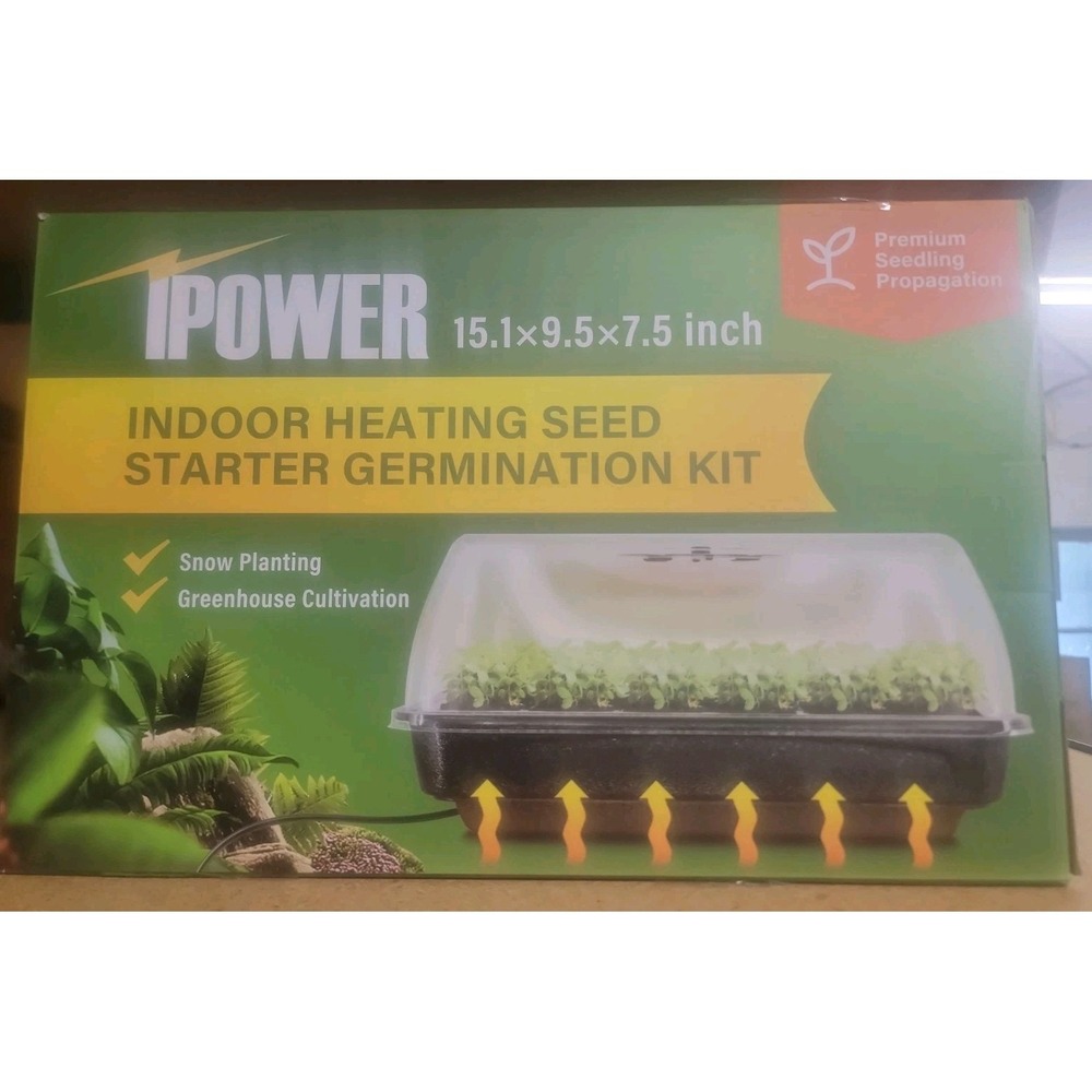 iPower Heating Seed Starter Germination Kit Seedling Propagation Tray Heater NEW